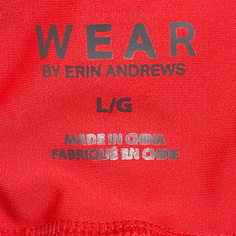 Women's WEAR by Erin Andrews Red Kansas City Chiefs Color Block Leggings Size Lg - Picture 4 of 8